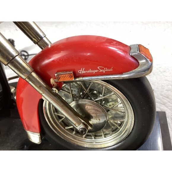 Harley-Davidson Red Heritage Softail Model Collectible Motorcycle Telephone - Picture 8 of 14